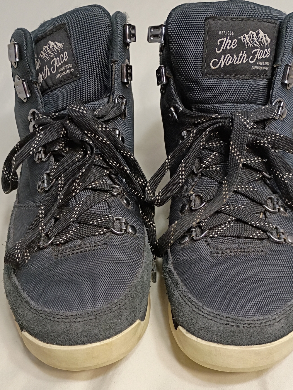 The North Face Women's Dark Gray Lace-Up Combat Boots